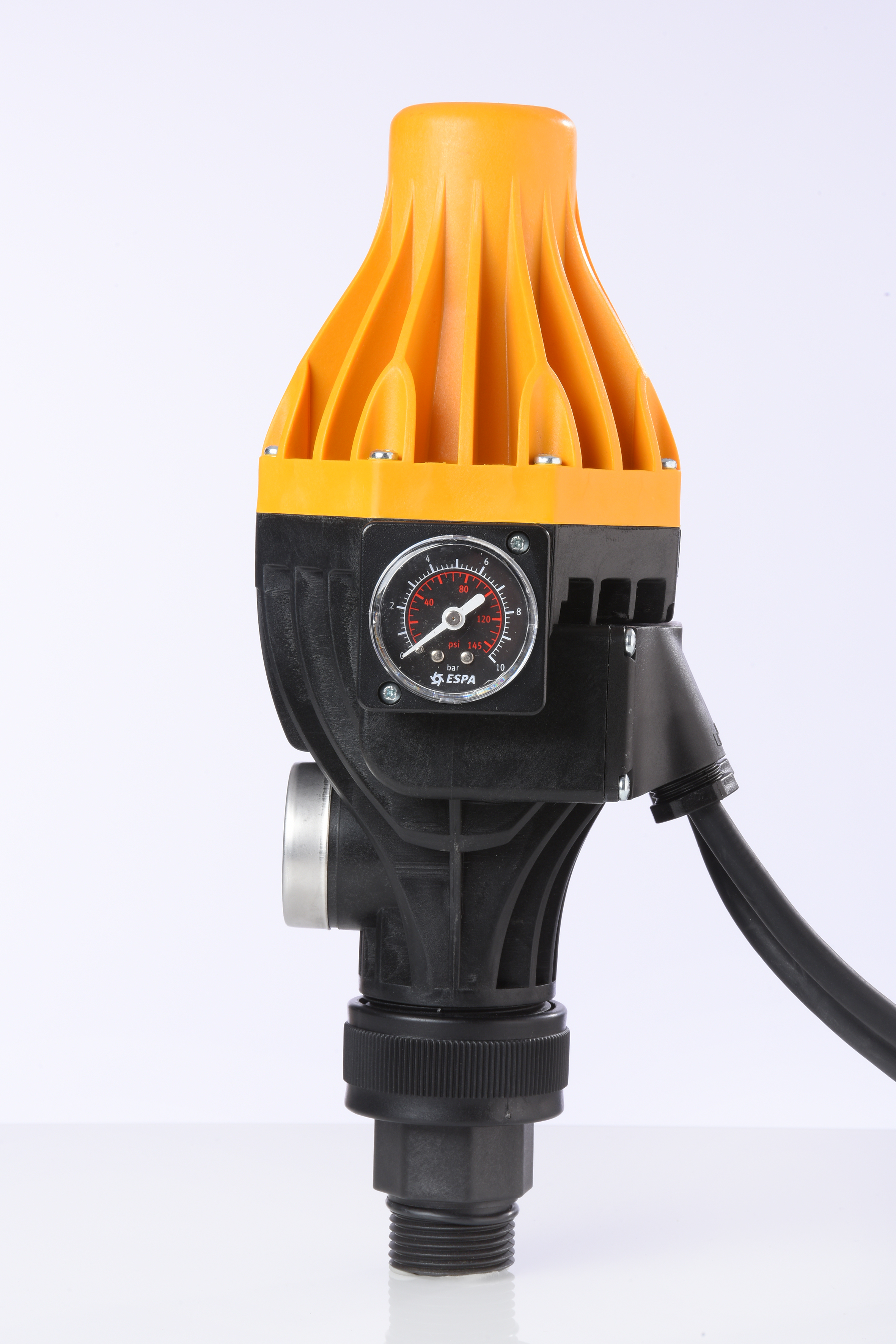 Druckregelautomat Espa KIT Pressdive zum automatischen Ein- und Ausschalten von Pumpen, mit Manometer und Anschlussverschraubung, Einschaltdruck einstellbar- Espa bewährte Qualität - 2 Jahre Garantie