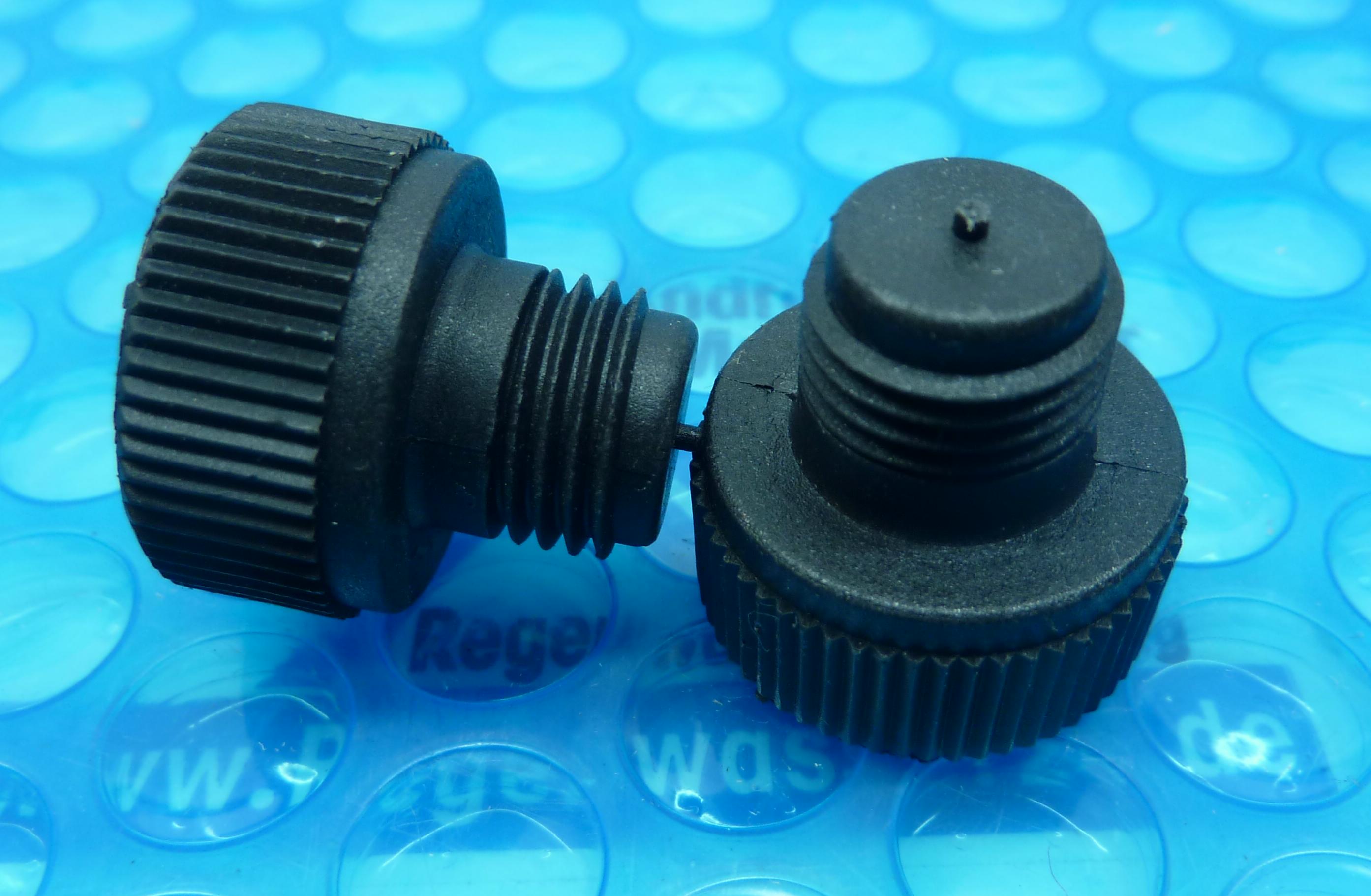 Einfüllstopfen bzw. Ablassschraube mit 1/4" Außengewinde (ca. 13 mm), Verschlussschraube für die Pumpen Iris 450, Iris 650, Silen, Silen S. Niper 3, Tifon 1, Silen I,  Silen S2 Tecnoself 25-2, Tecnoself 25-3, Tecnoself 25-4, Tecnoself 25-5, Multipres 15, 