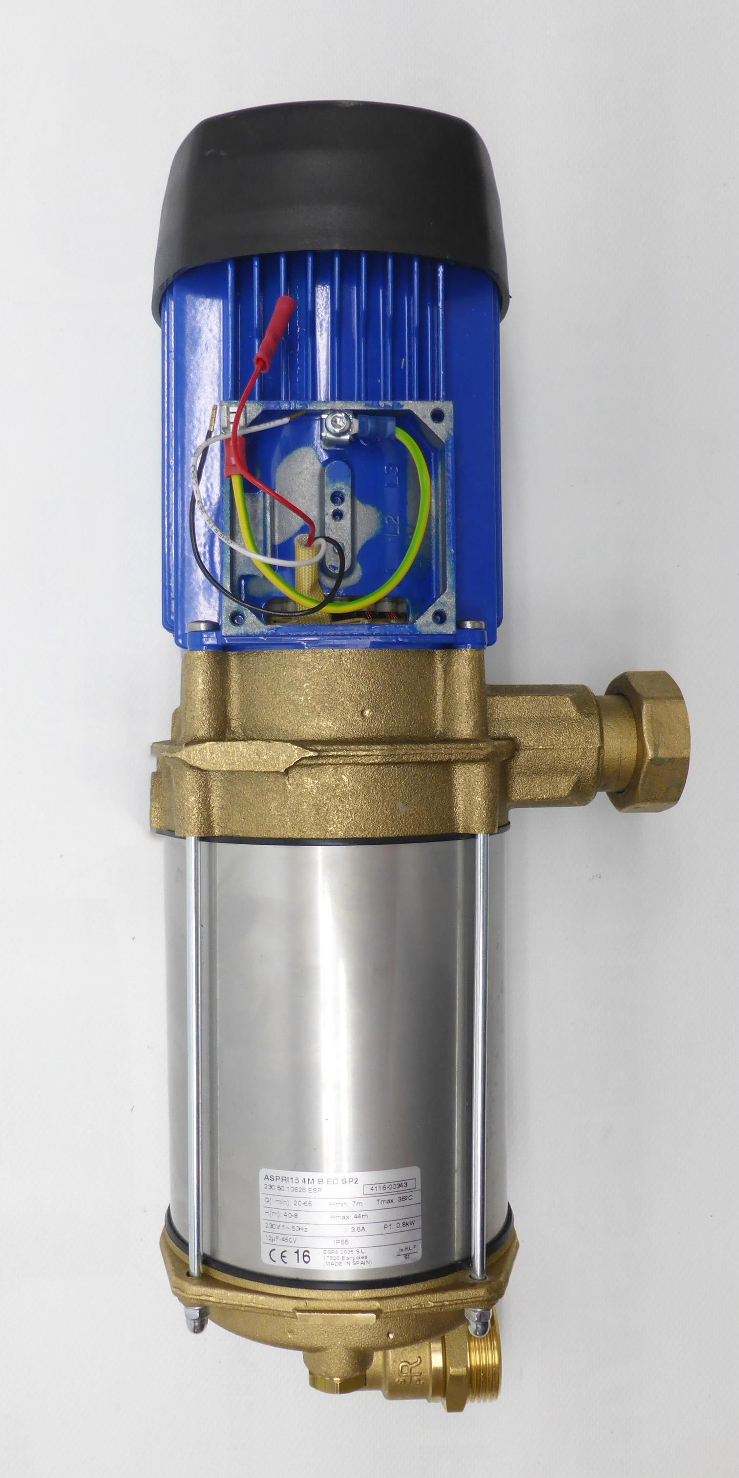 Pumpe ASPRI 15-4 für Regenmanager RM3 ohne Entleehrungshahn