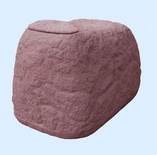 1812_0 Findling Regenspeicher 500 Liter, Farbe granitrot