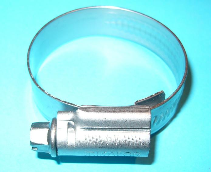 Edelstahlschlauchschelle A4 Spannbereich von 30 mm - 45 mm