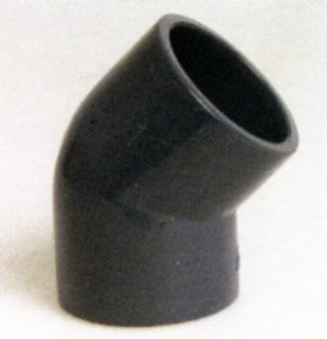 PVC - Winkel 45 Grad mit Klebemuffe 50mm für PVC Rohr 50mm