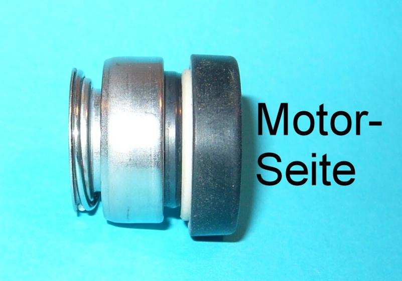 Gleitringdichtung, zweiteilig, bestehend aus einem drehenden Teil (Kohle) und einem fixen Teil (Keramik) für KSB Pumpe Multi Inox 34E, 34D, 35E, 35D.