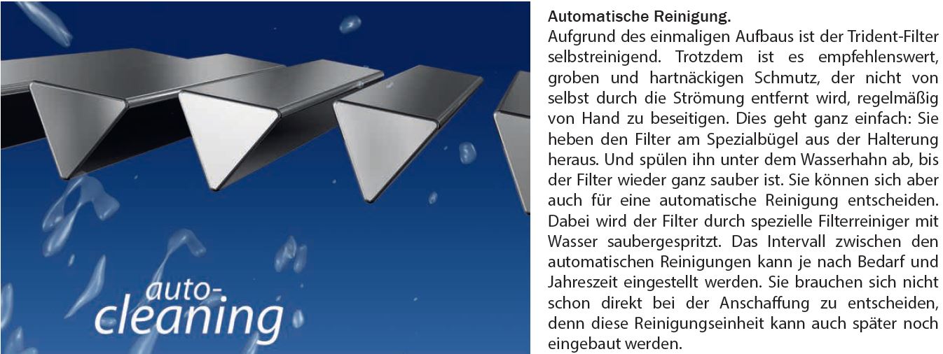 Spaltsieb für Zisternen Filter Trident zum Einbau in Regenspeicher mit tiefen Einstieg, für 150 m2 Dachfläche mit 