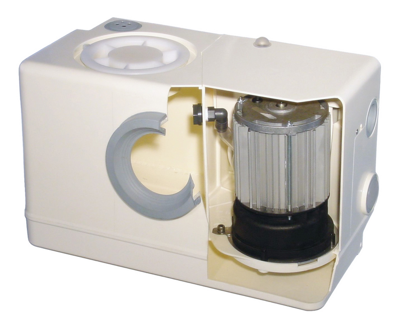 239_0 Fäkalien-Hebeanlage mit Schneidwerk aus Edelstahl