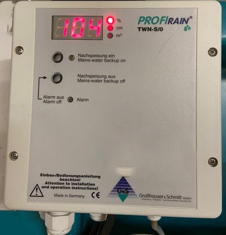 Steuerung TWN-S/0 für Regencenter PROFIrain TWN