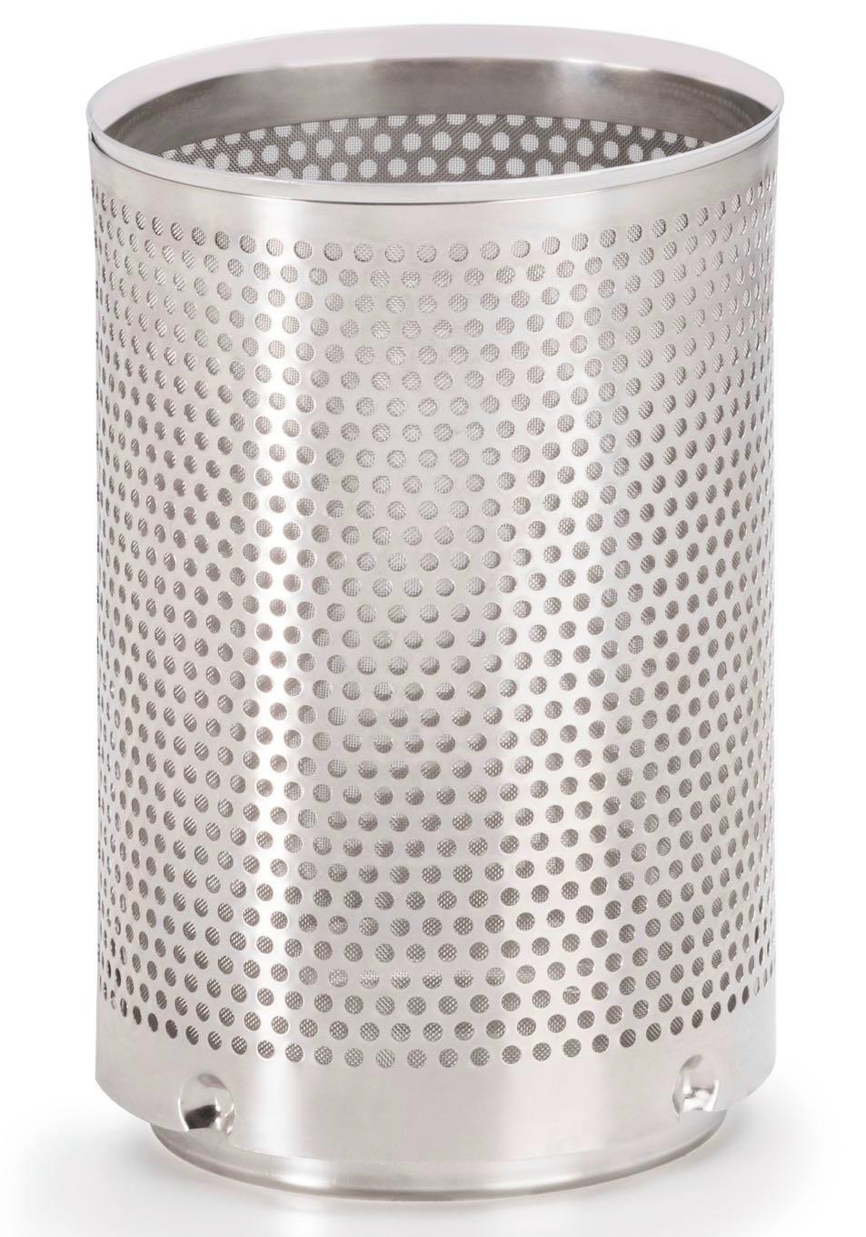 Filtereinsatz aus Edelstahl für Wisy Fallrohrfilter und Standrohrfilter mit Filtergewebe 0,28 mm oder 0,44 mm
