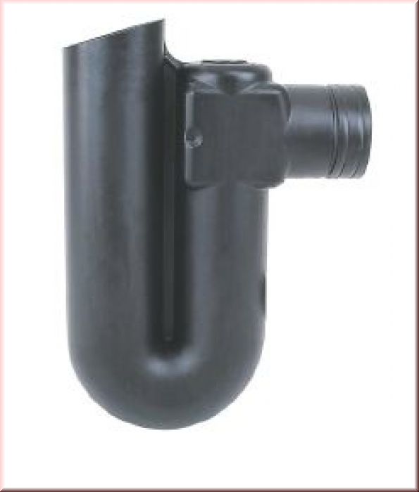 40_0 Überlaufsiphon für Rohre DN110 (DN100) mit Kleintierschutz der Überlaufsiphon aus Polyethylen (PE) für Rohre DN110 (DN100) mit Kleintierschutz. Neben dem Vorfilter, dem beruhigten Zulauf und der schwimmenden Entnahme, ist das Siphon die vierte Reinigungss
