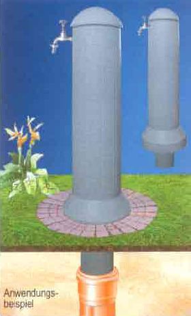Garten-Zapfstelle, Farbe granit