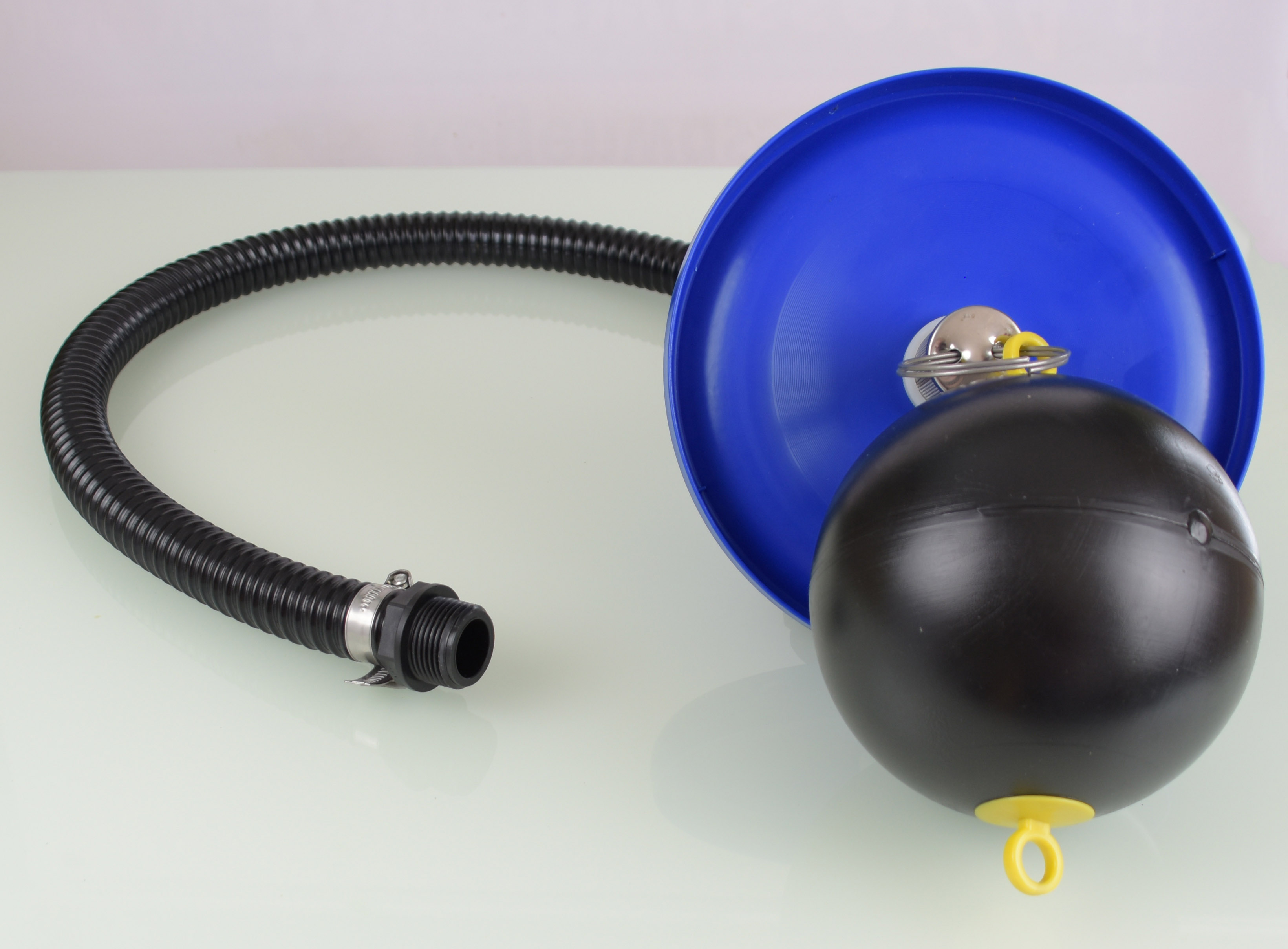 Schwimmende Entnahme 1" für Unterwasserdruckpump mit Seiher, Schwimmkugel und Schutzscheibe