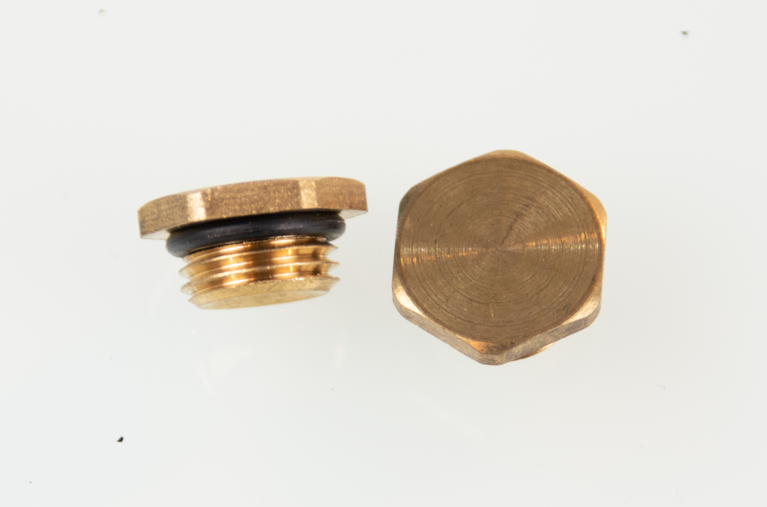 Verschlussschraube  G1/4" für Pumpen aus Messing mit O-Ring