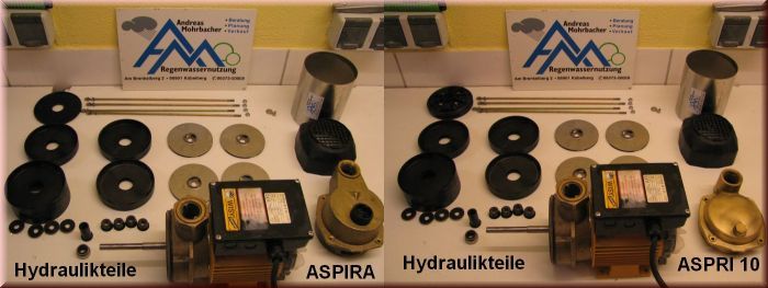 Film Reparaturanleitung ASPIRA 10 und ASPRI 10 komplette hydraulische Teile der Pumpen ASPRI 10 und ASPIRA 10 1