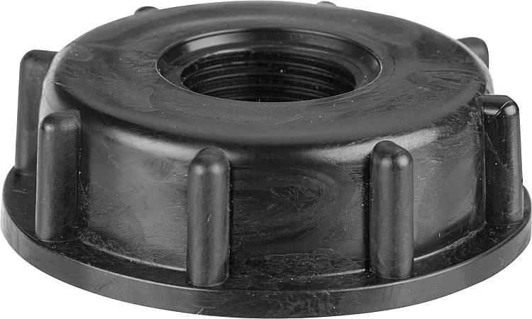 Adapter für IBC Gitterbox Behälter, Farbe Blau, mit 3/4" Innengewinde