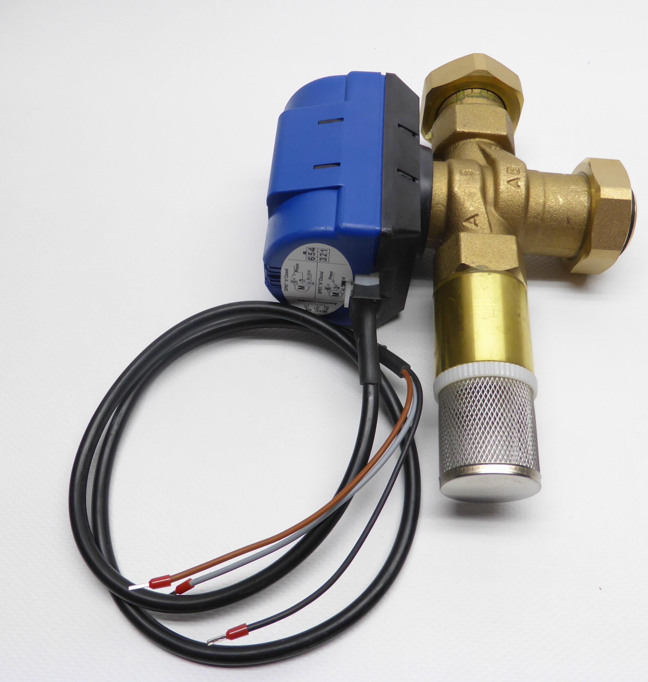 Beispiel für Motor mit Kugelhahn im Regenmanager RM3, RM5, RMC, RME, Rainline, Monsun
