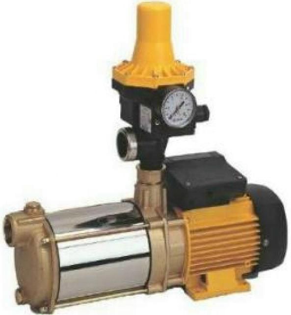 Aspri 15-4 mit Druckregler KIT 02 für Regenwasseranlage mit 6.100 Liter Beton-Erdtank, Wirbel-Fein-Filter (extern), 10 Meter Ansaugleitung, Nachspeisung RWS (in den Tank) mit Zubehör.