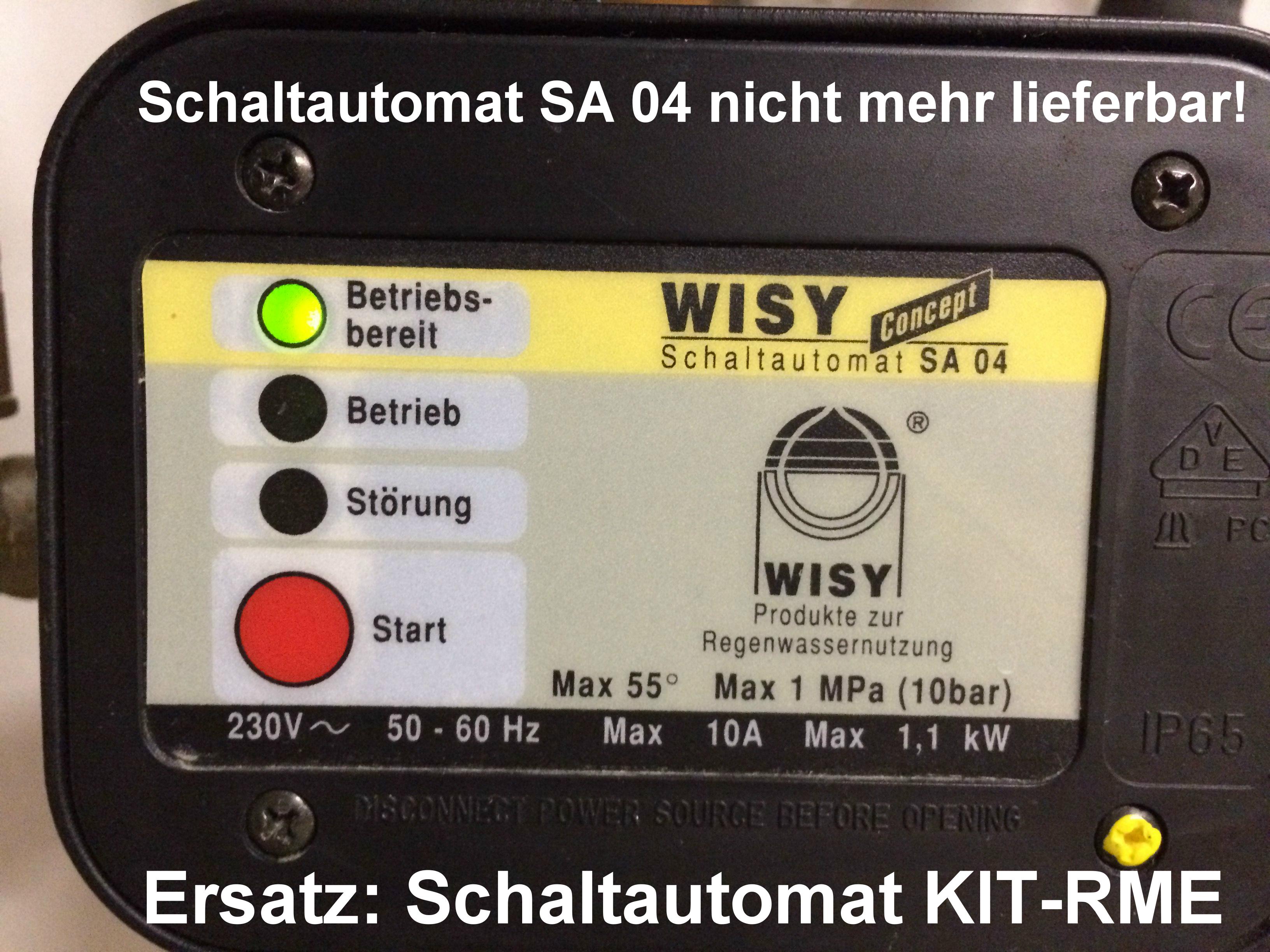 Druckregelautomat KIT RMC-S, Optimatic, Compact, Ersatz für Schaltautomat Wisy SA04