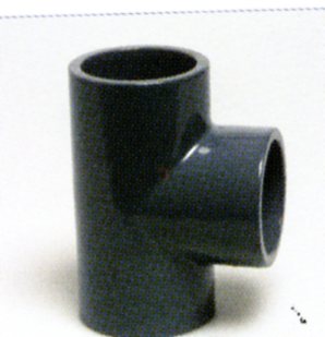 PVC - T-Stück mit 3 x Klebemuffe 50mm für PVC Rohr 50mm