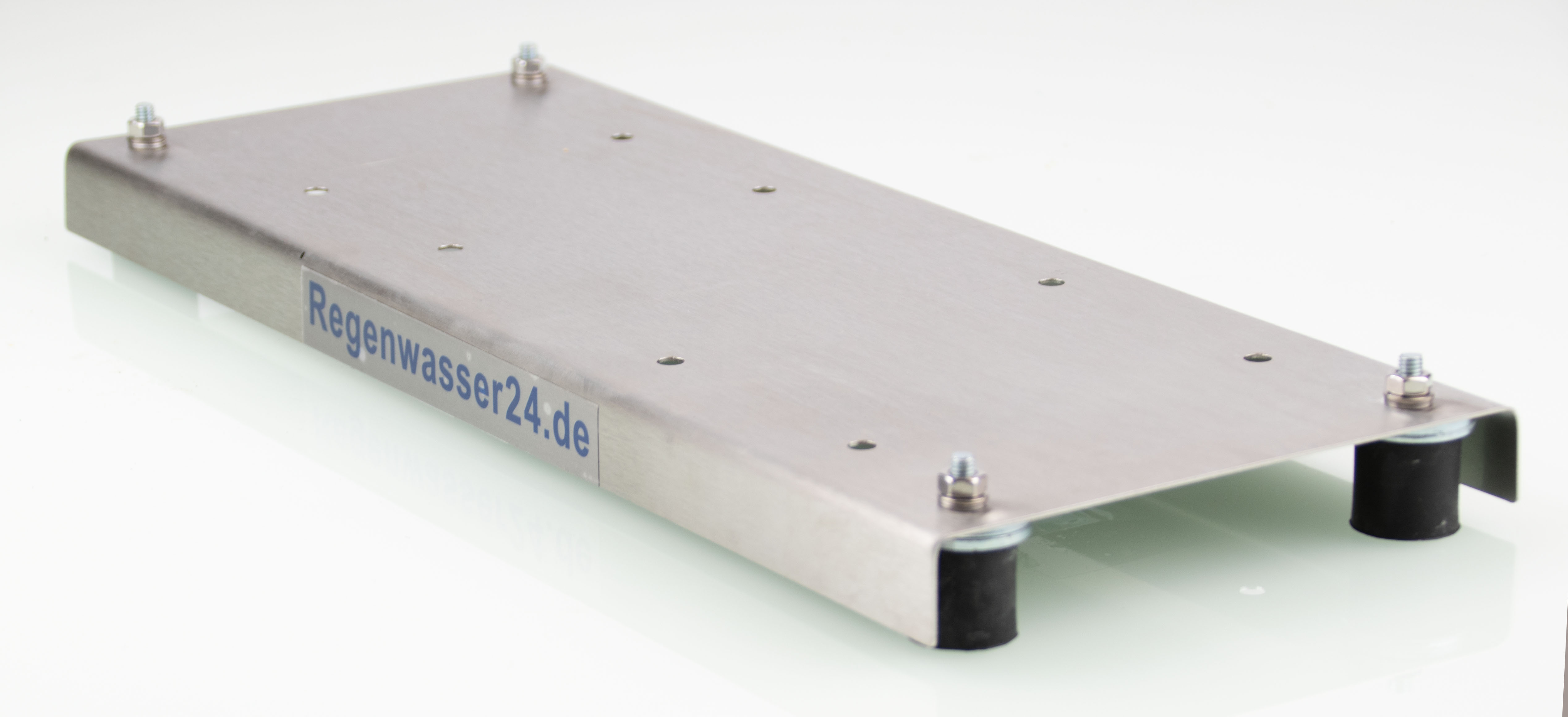 Pumpenanschluss-Set mit Edelstahlkonsole, Panzerschlauch, Kugelhahn