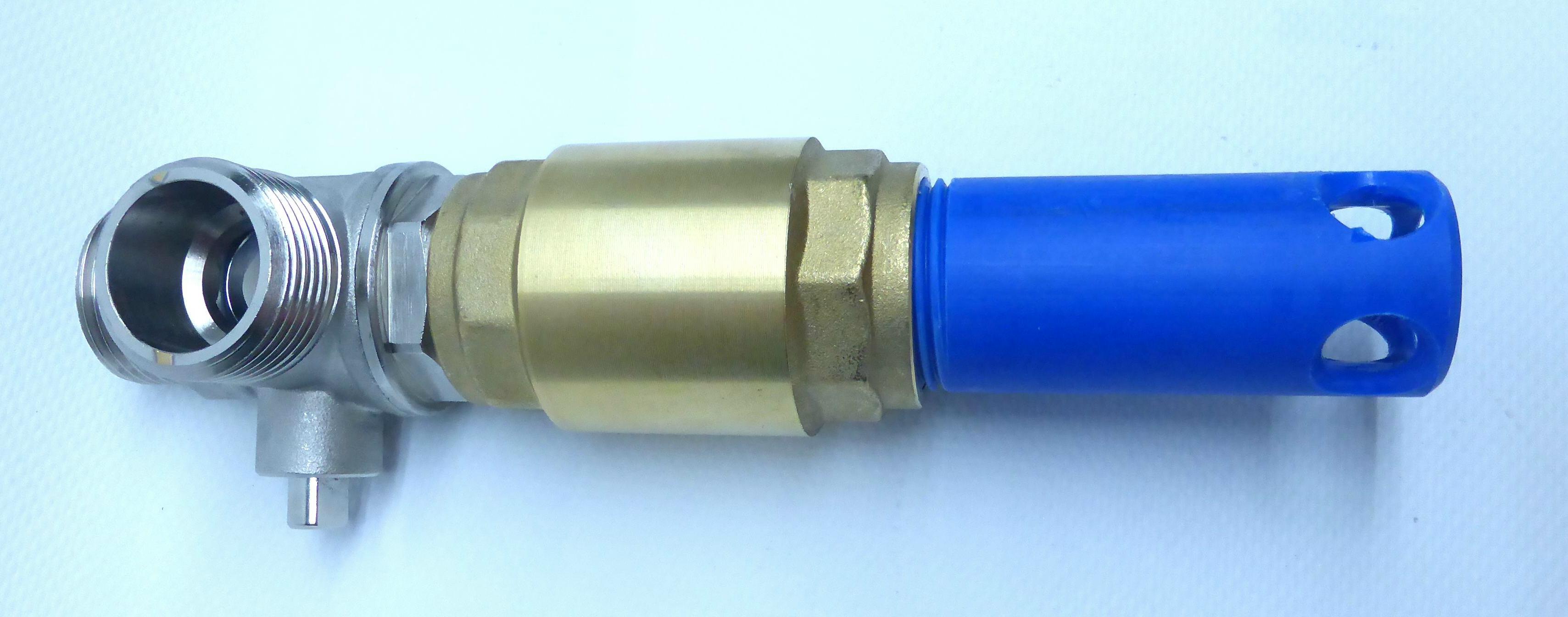 2191_1 Sauggruppe für Espa Raincenter Pro Comfort CPS 15-4, Sauggruppe komplett montiert mit 3-Wegeventil, Messing-Rückschlagventil und Kunststoff-Ansaugrohr für CPS 15-4