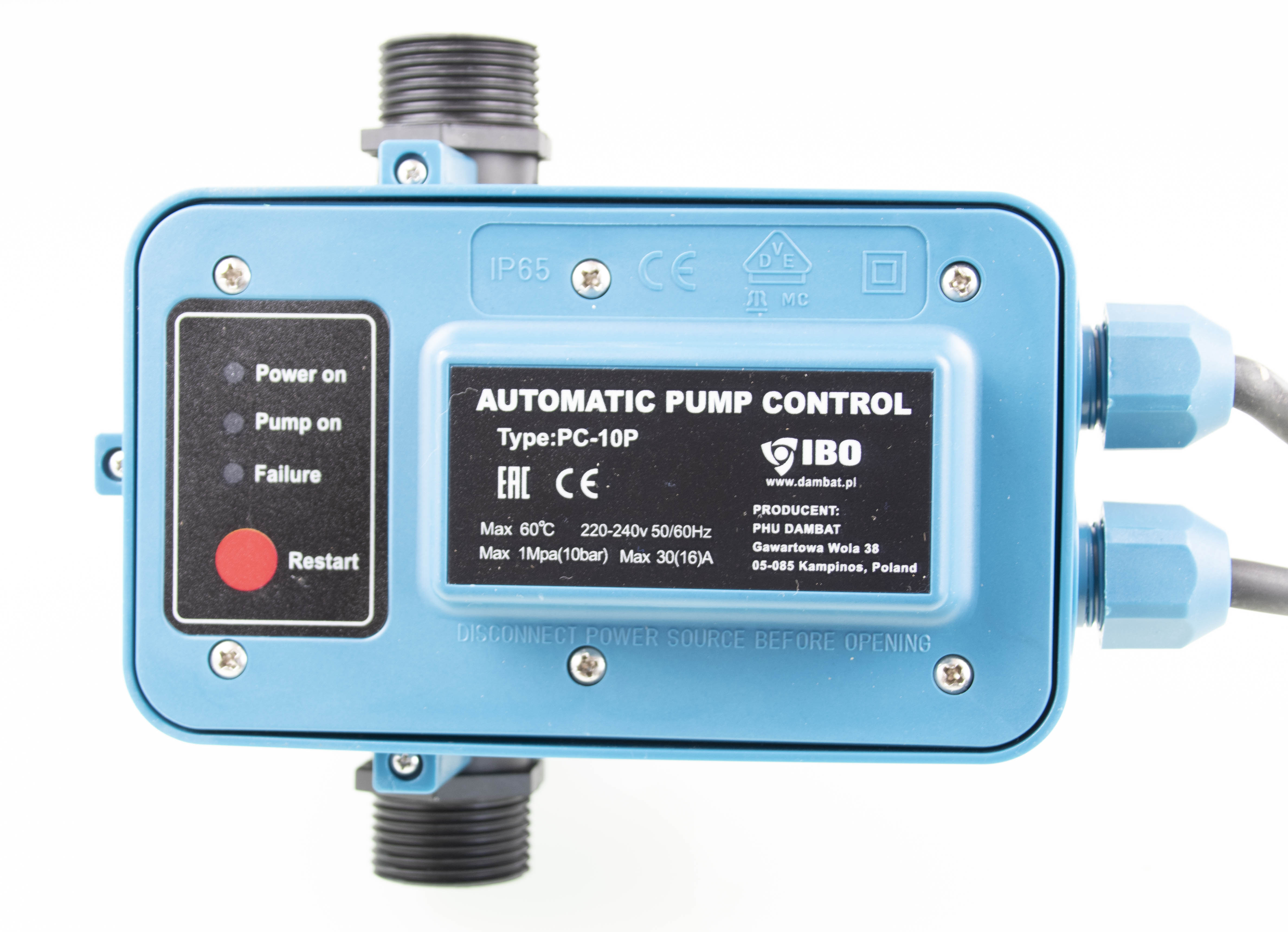 Druckregelautomat KIT 05 Optimatic, robuste Ausführung, jedoch ohne Manometer