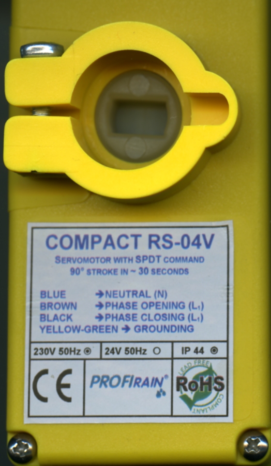 Female Ansicht Motor, Stellantrieb für 3-Wegeventil für Espa Raincenter Pro Comfort, Comfort 15, Tacomat, Profirain