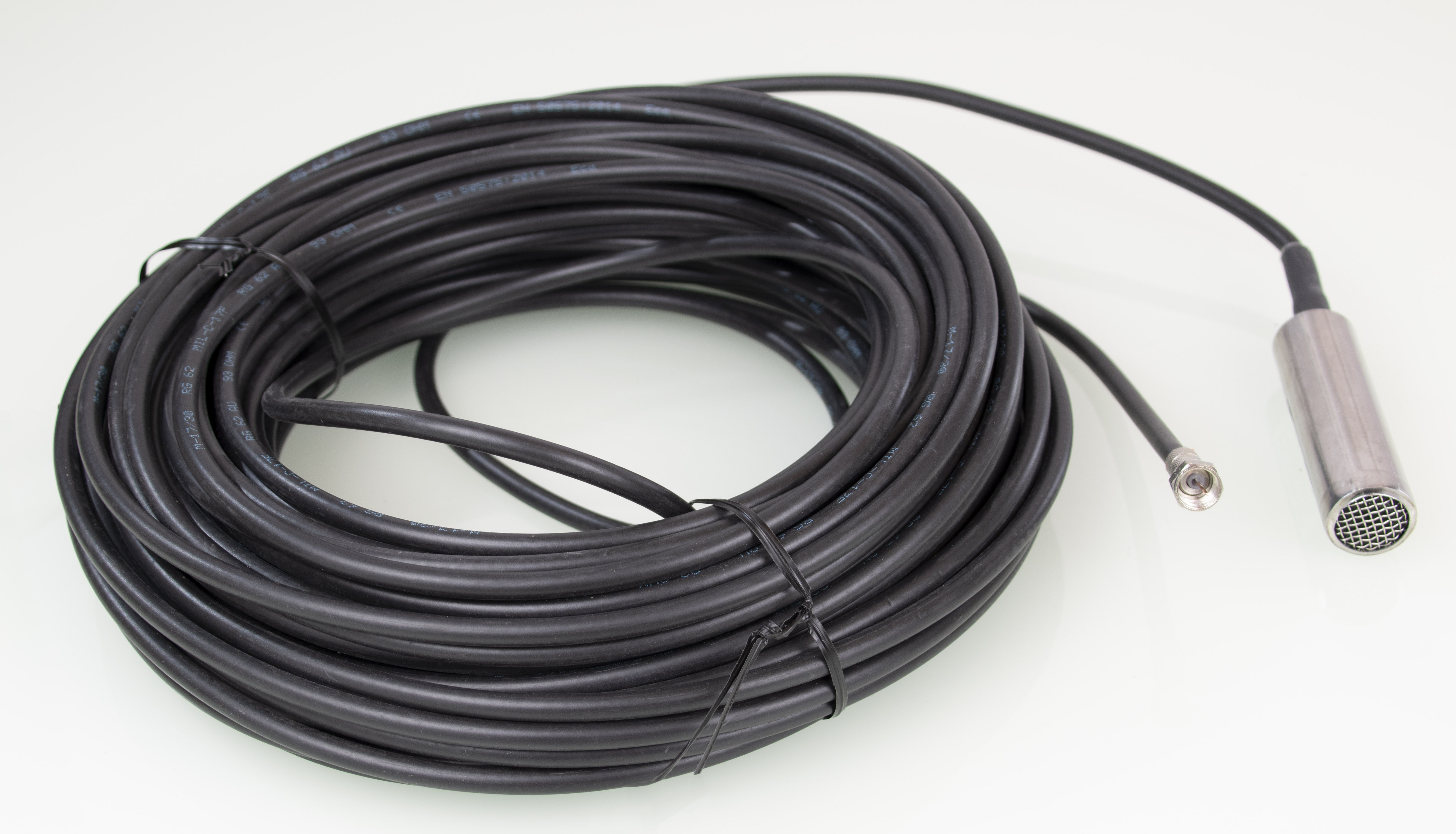 Unterwasser Drucksensor für UTK-6, Typ Vari, mit 30 Meter Anschlussleitung (Koaxialhabel), Messbereich 0-2 m.