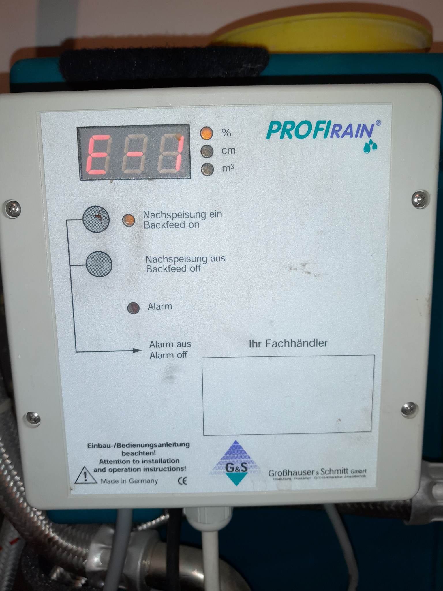 Schwimmerventil 3/4 Zoll für ESPA Raincenter Comfort 25 und PROFIrain