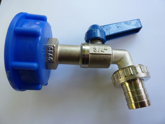 Beispiel für Auslaufhahn 3/4 Zoll für Gitterbox Behälter IBC