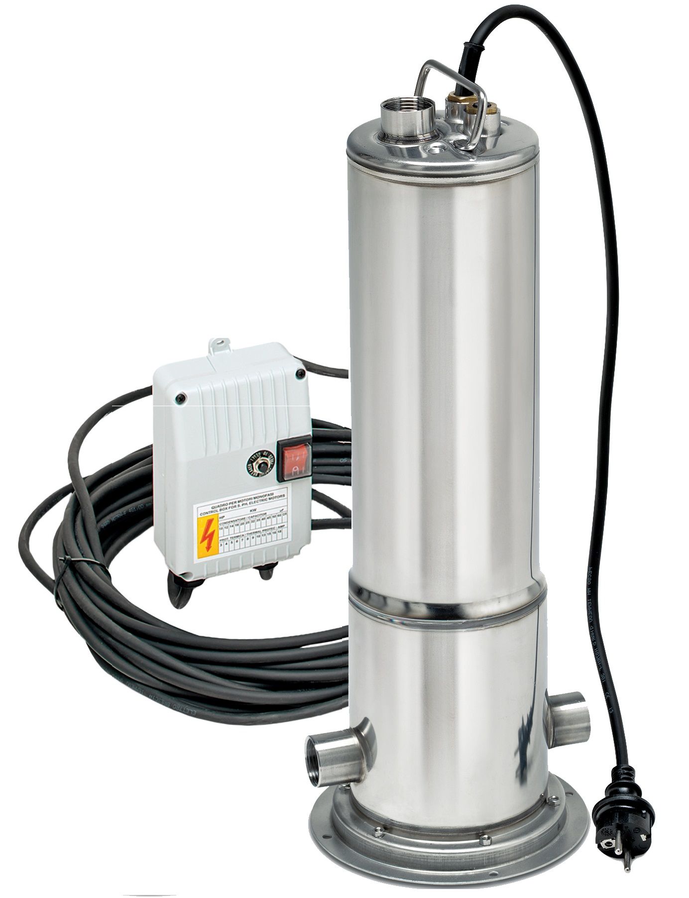 Anschlussbox mit Kondensator & Schalter für Unterwasserpumpen