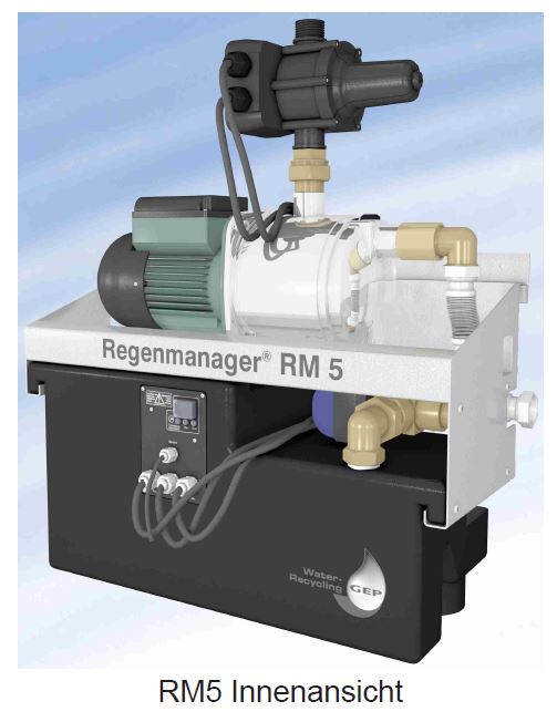 Regenwassermanager RM5 Innenansicht