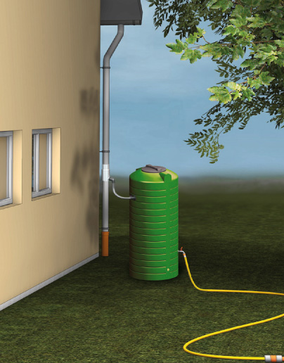 Beispiel: Garten-Filter Anschluss-Set mit 90 Grad gewinkelter Behälterverschraubung