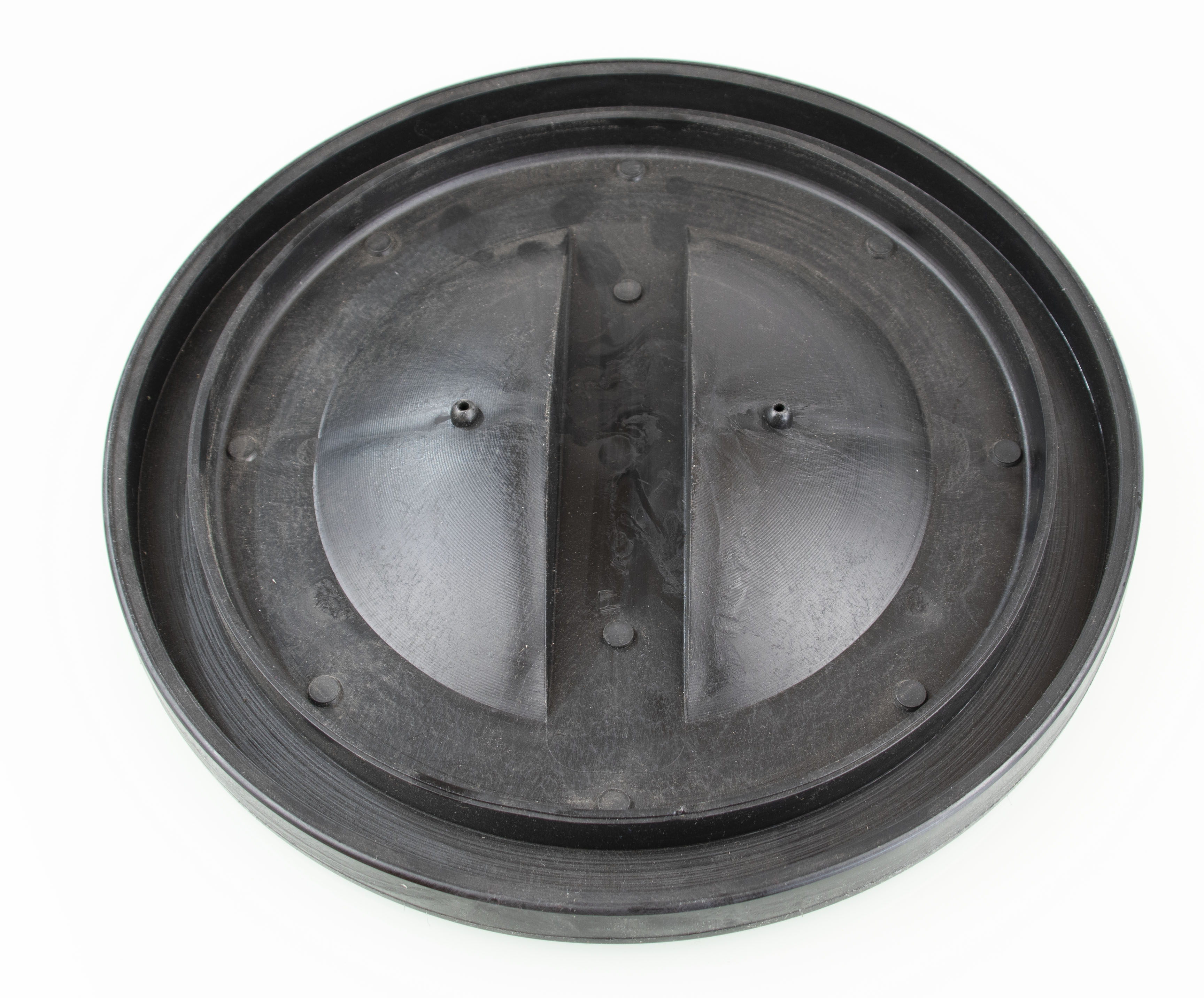 Innenansicht Filterdeckel für Wirbel-Fein-Filter WFF150 (alte Ausfühung bis ca.2000) mit Schachtdurchmesser/Revisionsöffnung Ø250 mm