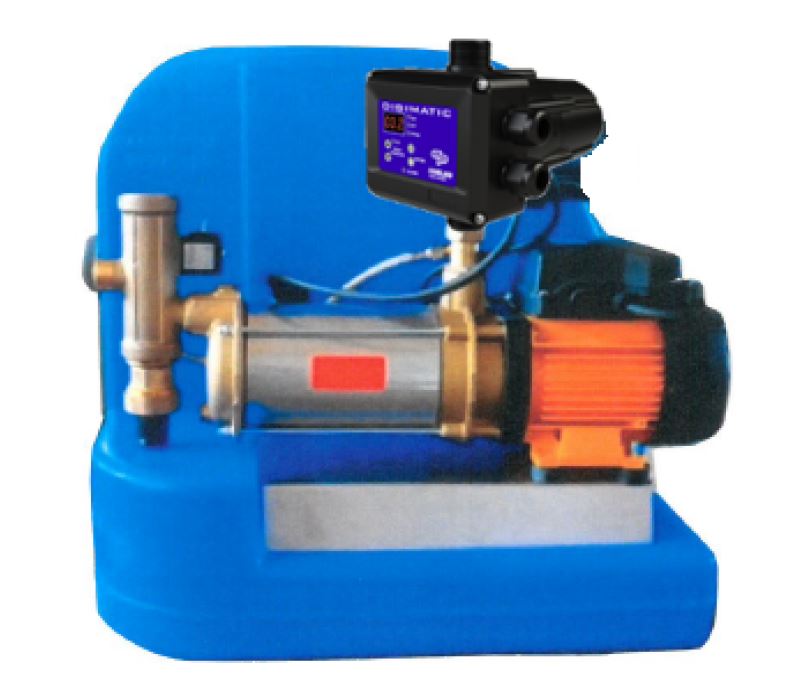 Regenwassermanager Box V70 D leistungsstark für Mehrfamilienhäuser mit weitem Ansaugweg, automatisierte Selbst-Ansaugung bis 30m.