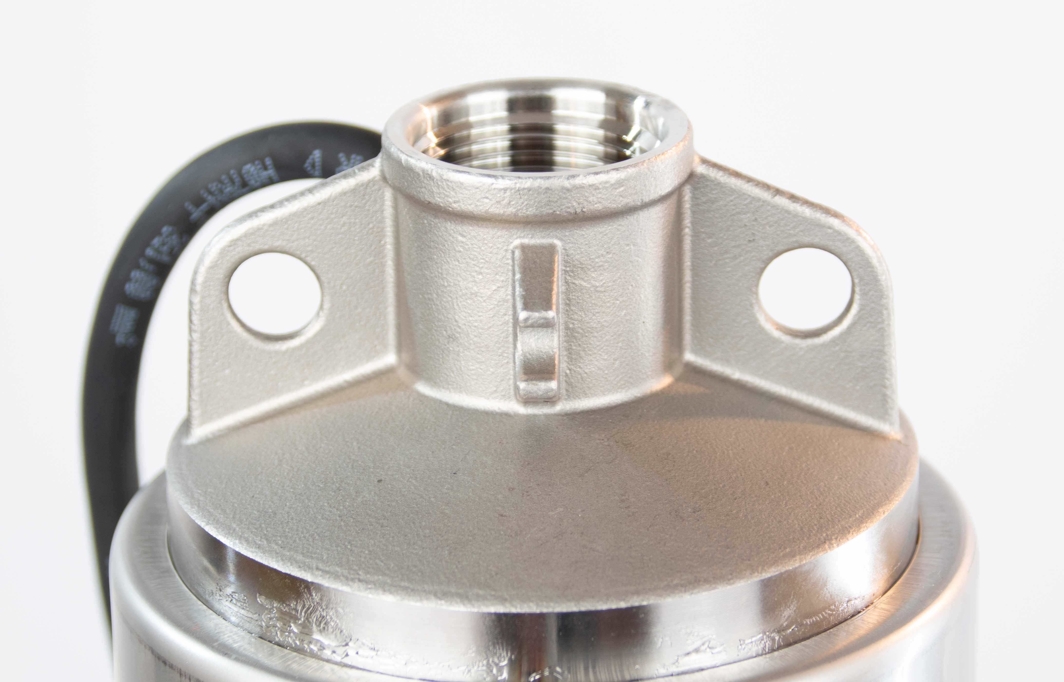 Edelstahl Drucktauchpumpe Acuaria07S 4 MA, ø125mm, Fördervolumen 3,8m3/h,  Förderhöhe 44m mit Schwimmerschalter für den Trockenlaufschutz