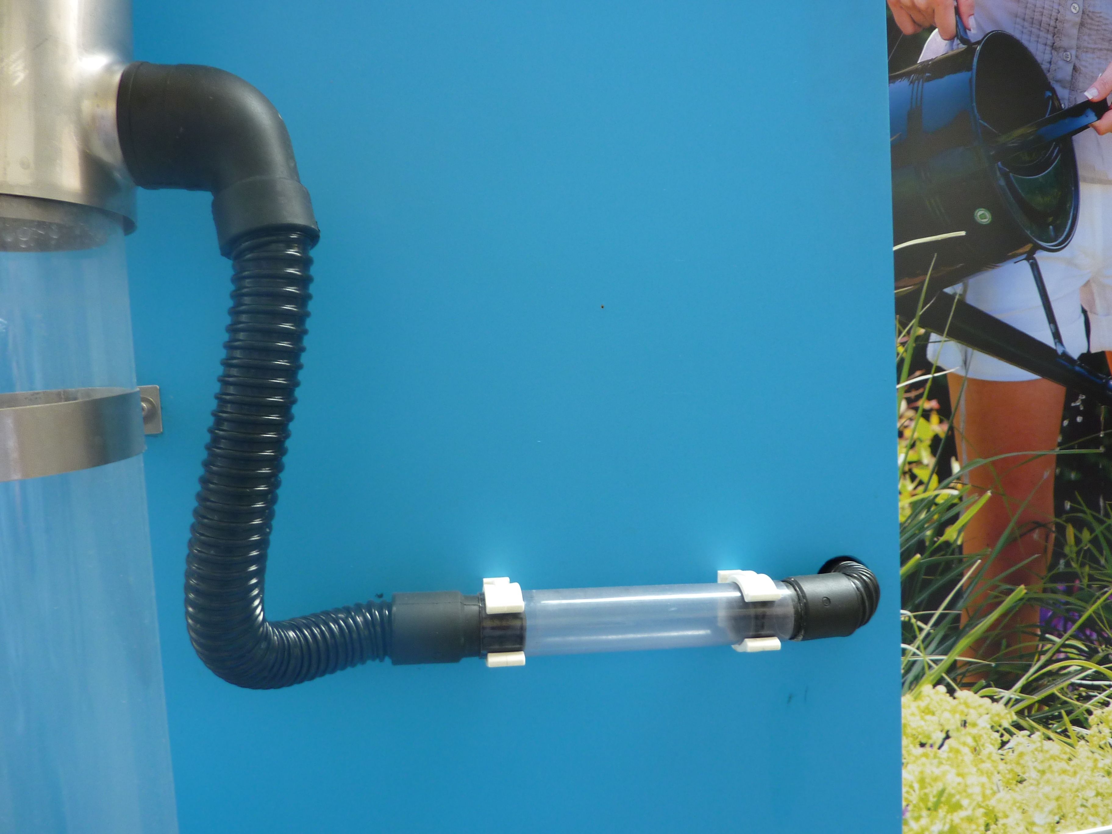Garten-Filter Anschluss-Set mit gerader Behälterverschraubung