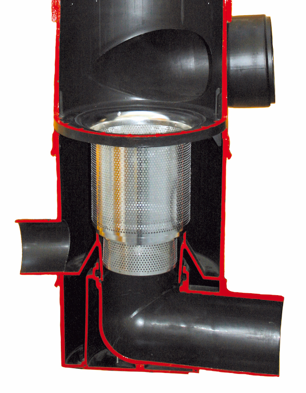 V2A Versickerungssieb für Wirbel-Fein-Filter WFF 100 und WFF 150