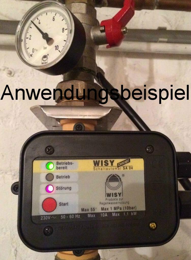 Manometer 0-10 Bar für Wisy Concept Anwendungsbeispiel