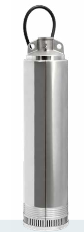 Edelstahl Drucktauchpumpe Acuaria07S 6 M, ø125mm, Fördervolumen 3,9m3/h,  Förderhöhe 64m ohne Schwimmerschalter