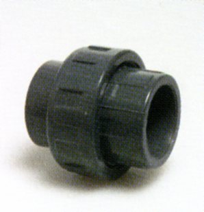 PVC - Verschraubung, Muffe 50mm, dreiteilig, für PVC Rohr 50mm