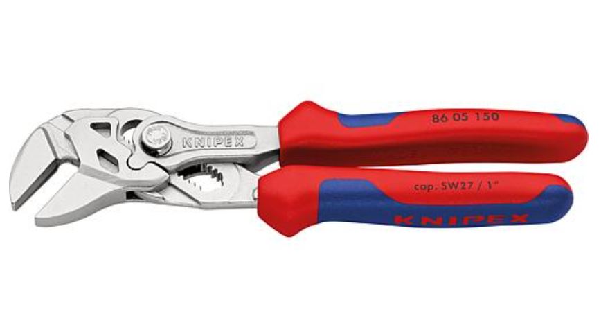 Zangenschlüssel vernickelt L=150 mm, Schnelleinstellung per Knopfdruck