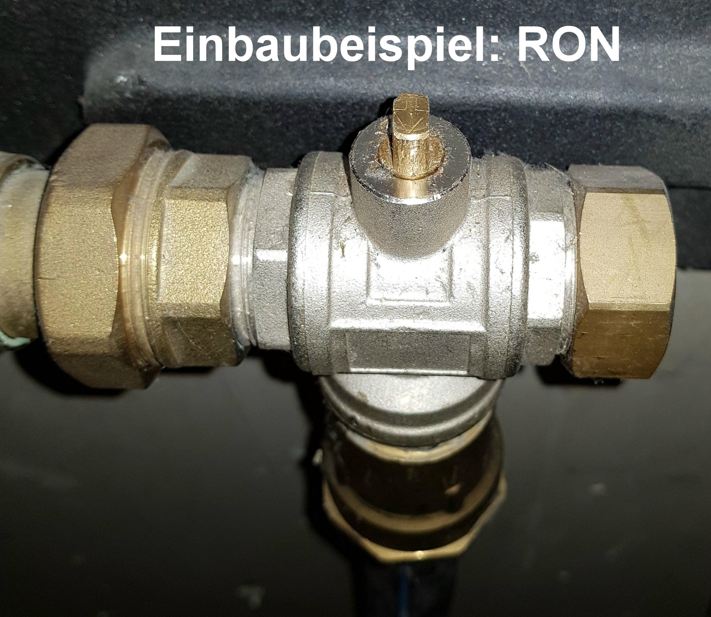 Einbaubeispiel 3-Wege Kugelventil für Espa Raincenter Pro Comfort, Basic, Comfort 15, Roth RON