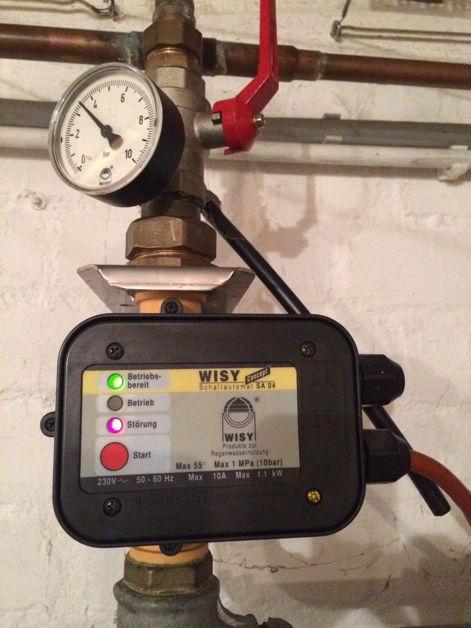 SA04CtMCH8tJ7ek3K Einbaubeispiel Wisy Druckregler SA04, Schaltautomat Wisy Concept