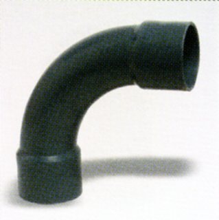 1042_0 PVC - Bogen 90 Grad mit Klebemuffe 50mm für PVC Rohr 50mm