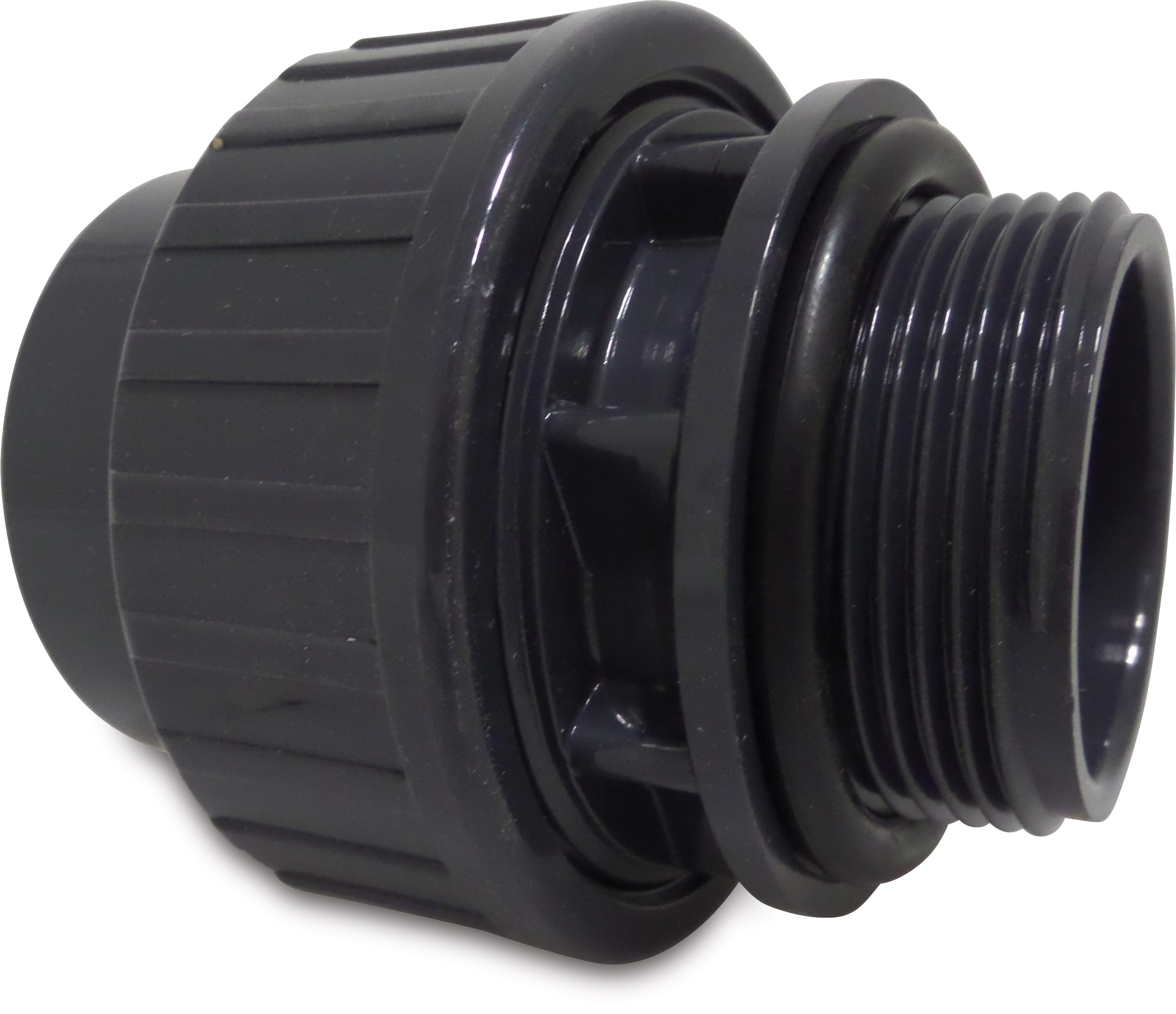 PVC - Verschraubung, Muffe Ø 50 mm 2 Zoll AG für PVC Rohr 50 mm, ideal zum direkten Anschluss an Pumpen und Ventile.