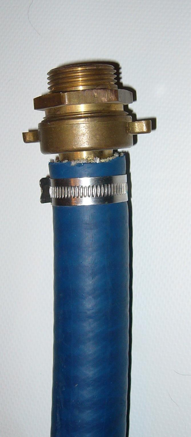 Passstück mit 0,5 Meter Saugschlauch 1 Zoll für Saugpumpen mit Messingfittinge