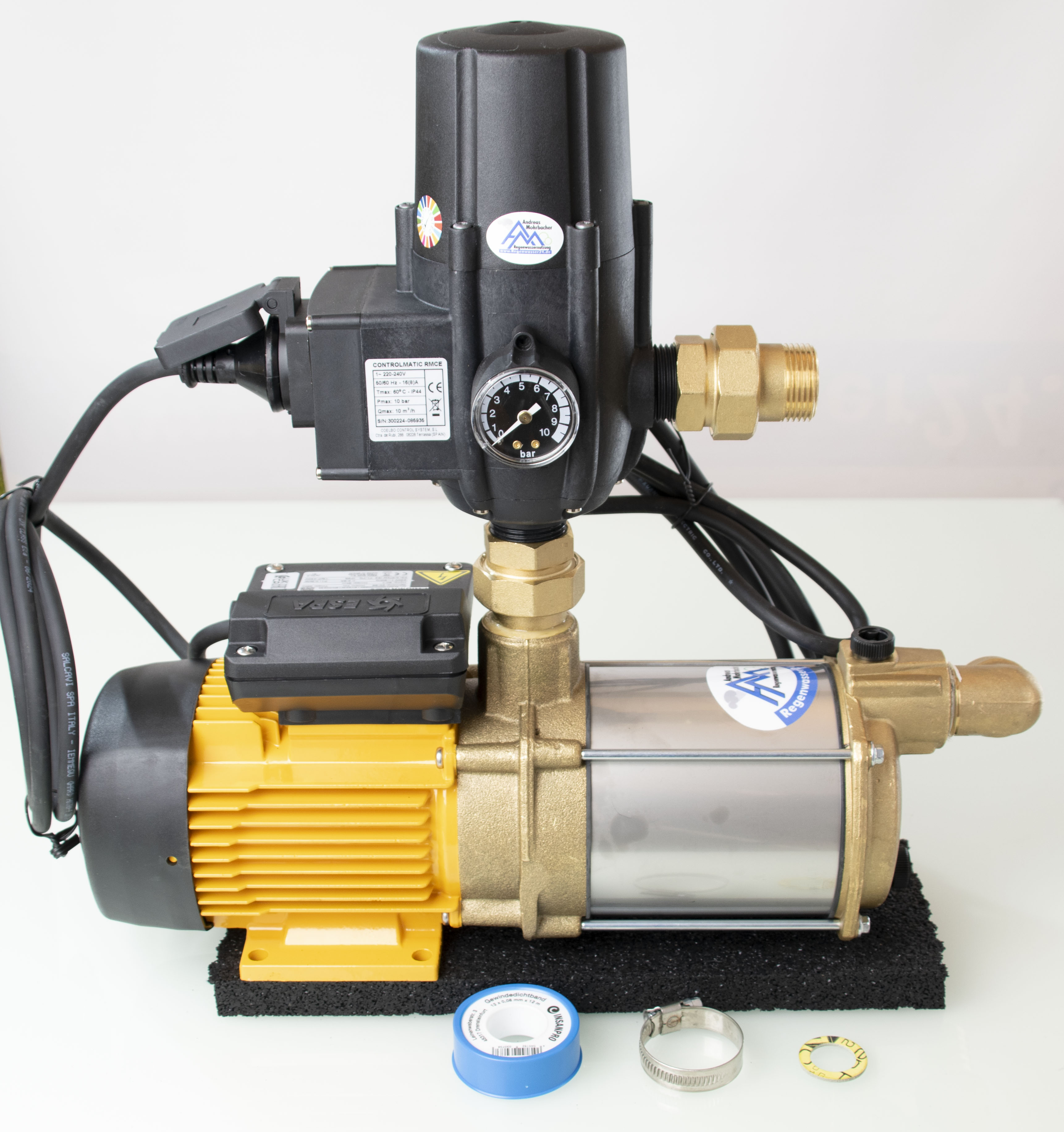 Ersatzpumpe Prisma 15-3 mit SA06V zum schnellen Austausch bei Optima 4 und Regenwassermodul WESTFAinline