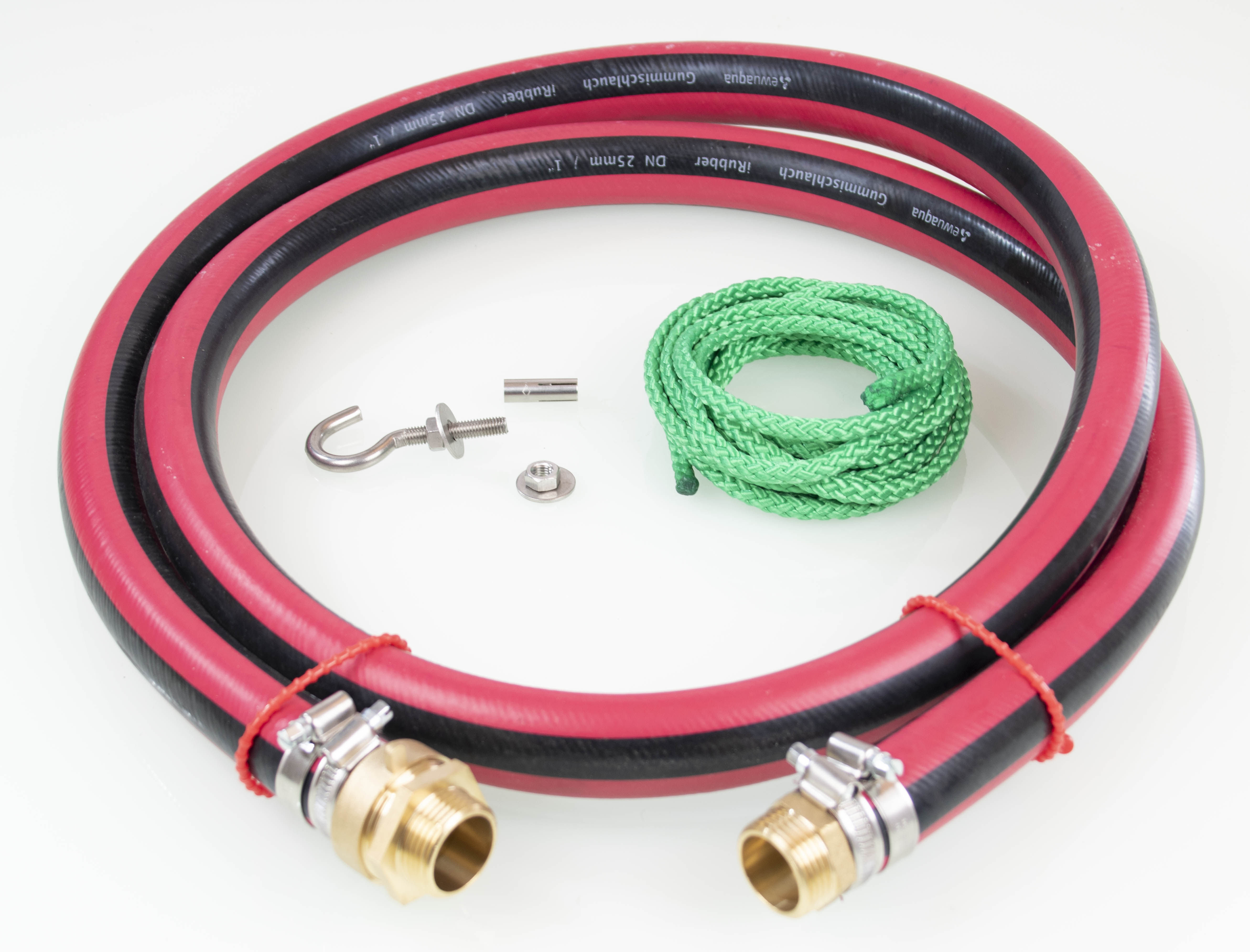 Drucktauchpumpe Anschluss-Set mit 4 Meter Druckschlauch und Entnahmeseil