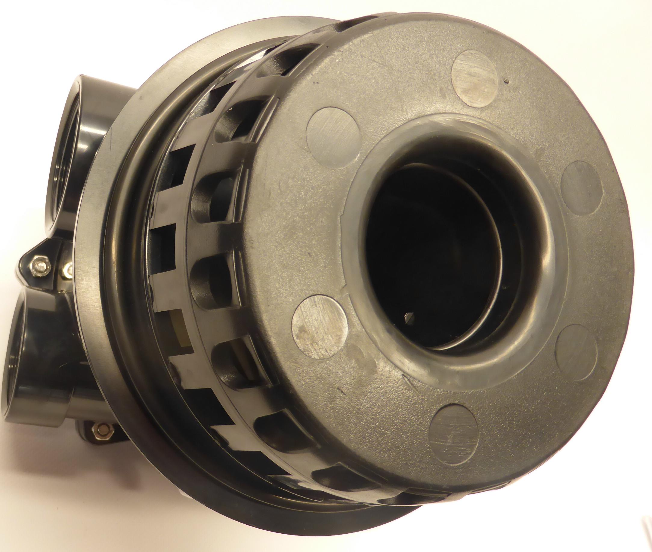Unteransicht DN 50 mit O-Ring für Rohr, Ventil Ocean V6 TM12-S für Filteranlagen, Rückspülventil Top Mount