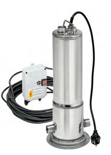 Unterwasser-Kreiselpumpen Combipress5-60, Typ Rainsub07 mit Kondensator in der Anschlussbox