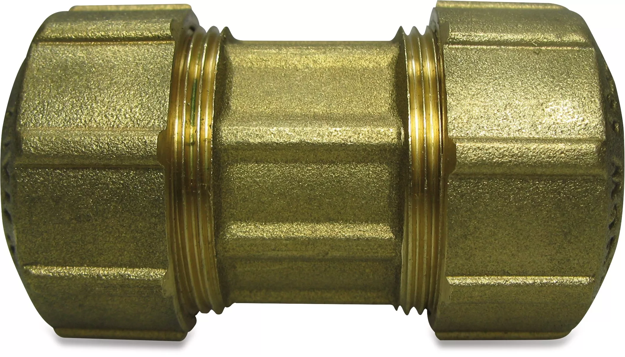 MEKLEMM-Ge32-32 Messing-Klemmverschraubung Gerade Ø32 - 1"AG für PE-Rohre